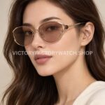 Bvlgari BV5025 S Butterfly Sunglasses Light Gold Frame & Light Brown Lenses (2) Bvlgari BV5025 S Butterfly Sunglasses | Light Gold Frame & Light Brown Lenses