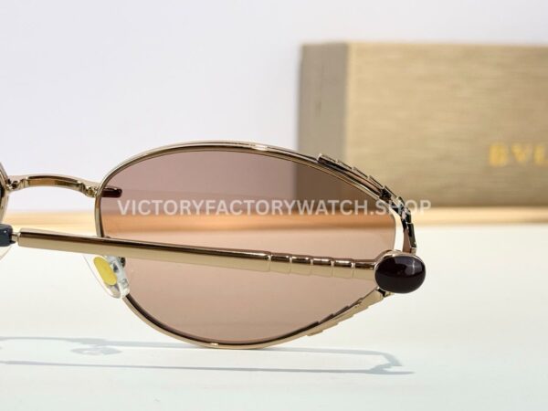 Bvlgari BV5025 S Butterfly Sunglasses Light Gold Frame & Light Brown Lenses (3) Bvlgari BV5025 S Butterfly Sunglasses | Light Gold Frame & Light Brown Lenses