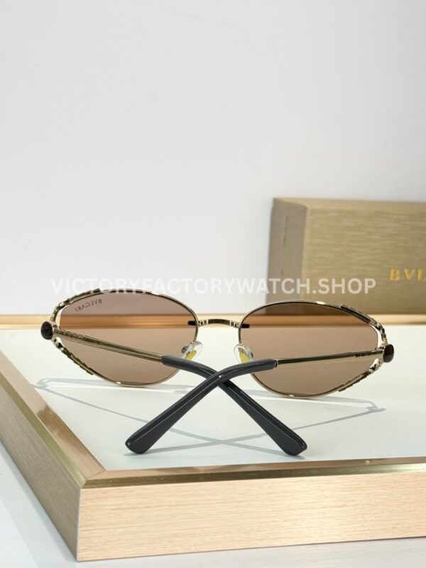 Bvlgari BV5025 S Butterfly Sunglasses Light Gold Frame & Light Brown Lenses (5) Bvlgari BV5025 S Butterfly Sunglasses | Light Gold Frame & Light Brown Lenses