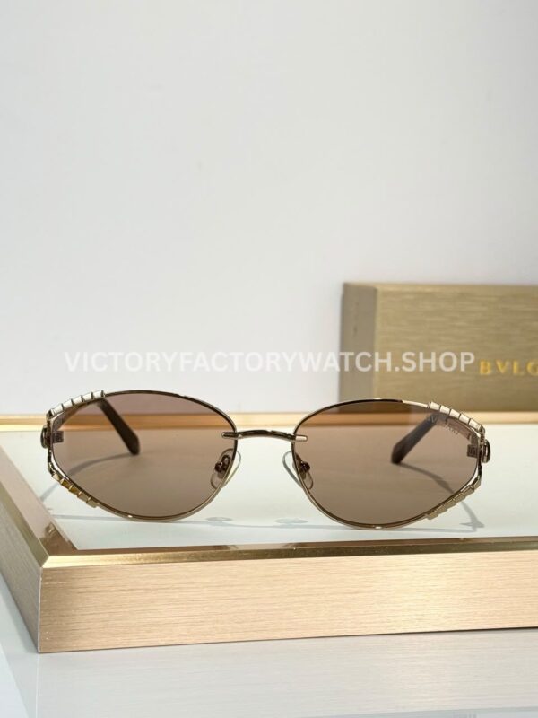 Bvlgari BV5025 S Butterfly Sunglasses Light Gold Frame & Light Brown Lenses (6) Bvlgari BV5025 S Butterfly Sunglasses | Light Gold Frame & Light Brown Lenses