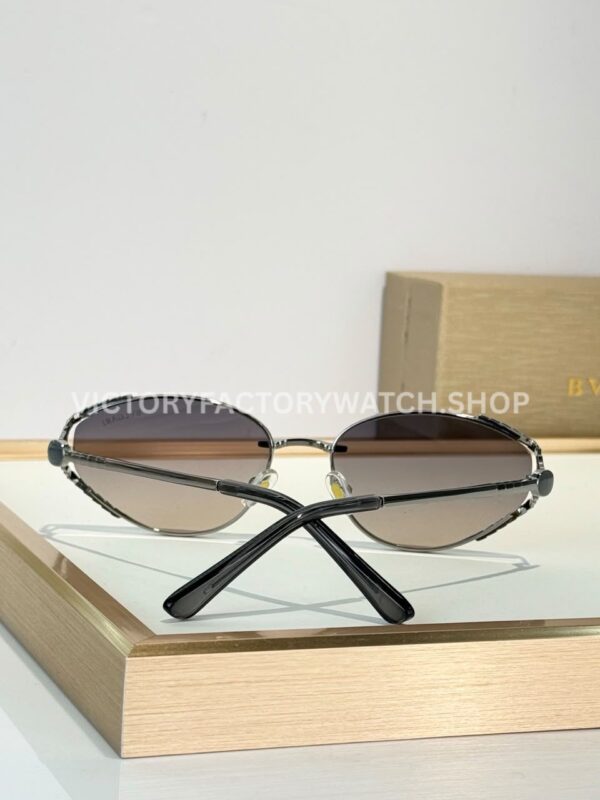 Bvlgari BV5025 S Butterfly Sunglasses Silver Frame & Grey Gradient Lenses (1) Bvlgari BV5025 S Butterfly Sunglasses | Silver Frame & Grey Gradient Lenses