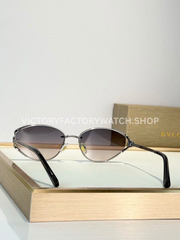 Bvlgari BV5025 S Butterfly Sunglasses Silver Frame & Grey Gradient Lenses (10) Bvlgari BV5025 S Butterfly Sunglasses | Silver Frame & Grey Gradient Lenses