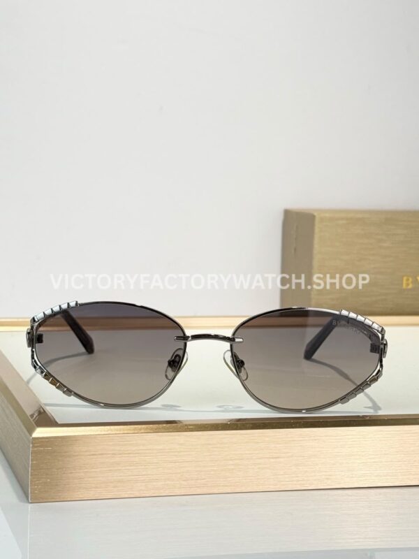Bvlgari BV5025 S Butterfly Sunglasses Silver Frame & Grey Gradient Lenses (3) Bvlgari BV5025 S Butterfly Sunglasses | Silver Frame & Grey Gradient Lenses