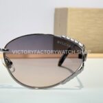 Bvlgari BV5025 S Butterfly Sunglasses Silver Frame & Grey Gradient Lenses (5) Bvlgari BV5025 S Butterfly Sunglasses | Silver Frame & Grey Gradient Lenses