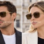 Cartier CT0614O Titanium Square Sunglasses Silver-Tone Frame, Gold-Tone Temples & Brown Lenses (2) Cartier CT0614O Titanium Square Sunglasses | Silver-Tone Frame, Gold-Tone Temples & Brown Lenses