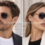 Cartier CT0614O Titanium Square Sunglasses Silver-Tone Frame, Gold-Tone Temples & Dark Grey Lenses (2) Cartier CT0614O Titanium Square Sunglasses Silver-Tone Frame, Gold-Tone Temples & Dark Grey Lenses