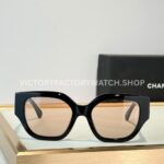 Chanel 5571 Cat-Eye Sunglasses Black Frame & Light Brown Lenses (4) Chanel 5571 Cat-Eye Sunglasses | Black Frame & Light Brown Lenses