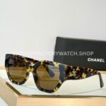 Chanel 5571 Cat-Eye Sunglasses Tortoiseshell Frame & Amber Brown Lenses (1) Chanel 5571 Cat-Eye Sunglasses | Tortoiseshell Frame & Amber Brown Lenses