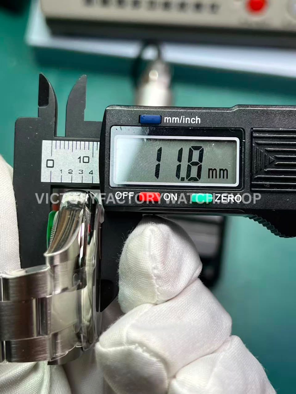 VS Factory Rolex 124300 measured thickness 11.8mm