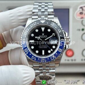 WDK Factory Rolex GMT-Master II 126710BLNR-0002 40mm Full Steel Batgirl Bezel Black Dial Jubilee
