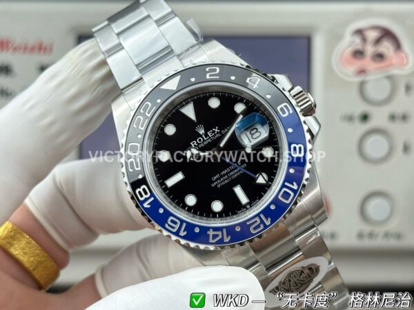WDK Factory Rolex GMT-Master II 126710BLNR-0003 Batman 40mm Full Steel Black Dial (7) WDK Factory Rolex GMT-Master II 126710BLNR-0003 40mm Full Steel Batman Bezel Black Dial