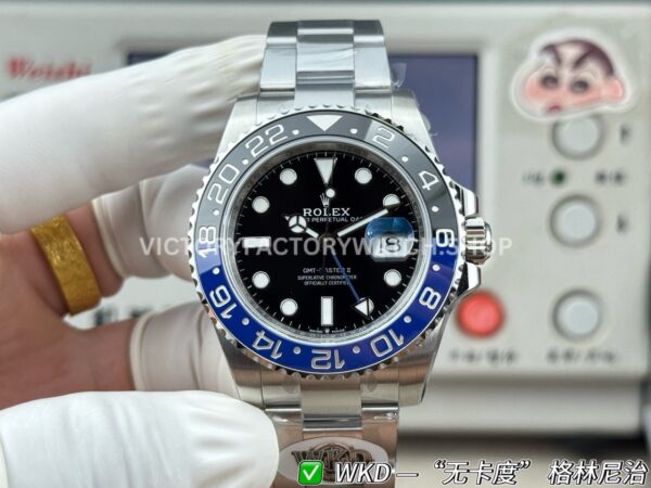 WDK Factory Rolex GMT-Master II 126710BLNR-0003 Batman 40mm Full Steel Black Dial (8) WDK Factory Rolex GMT-Master II 126710BLNR-0003 40mm Full Steel Batman Bezel Black Dial