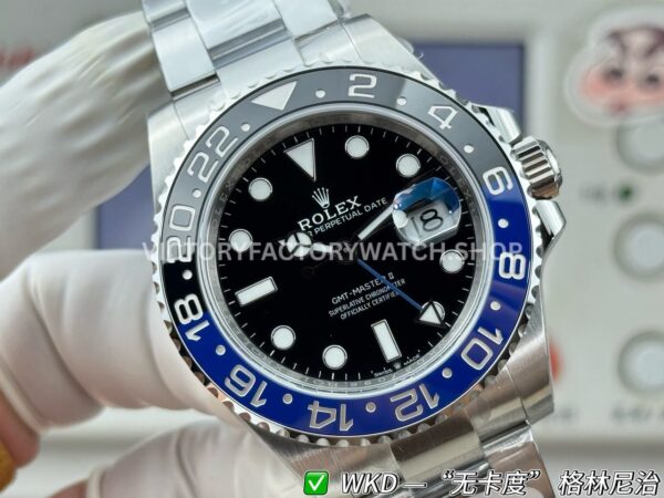 WDK Factory Rolex GMT-Master II 126710BLNR-0003 Batman 40mm Full Steel Black Dial (9) WDK Factory Rolex GMT-Master II 126710BLNR-0003 40mm Full Steel Batman Bezel Black Dial