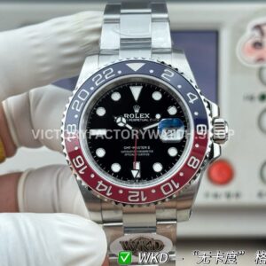 WDK Factory Rolex GMT-Master II 126710BLRO-0002 40mm Full Steel Pepsi Bezel Black Dial