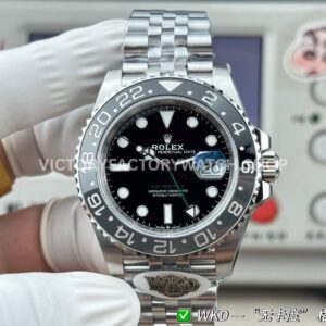 WDK Factory Rolex GMT-Master II 126710GRNR-0003 40mm Full Steel Black Dial Jubilee