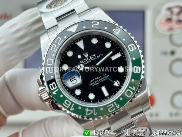 WDK Factory Rolex GMT-Master II 126720VTNR-0001 40mm Full Steel Sprite Bezel Black Dial